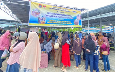 Sambut Bulan Suci Ramadhan, Disdagrin Banggai Gelar Operasi Pasar Murah